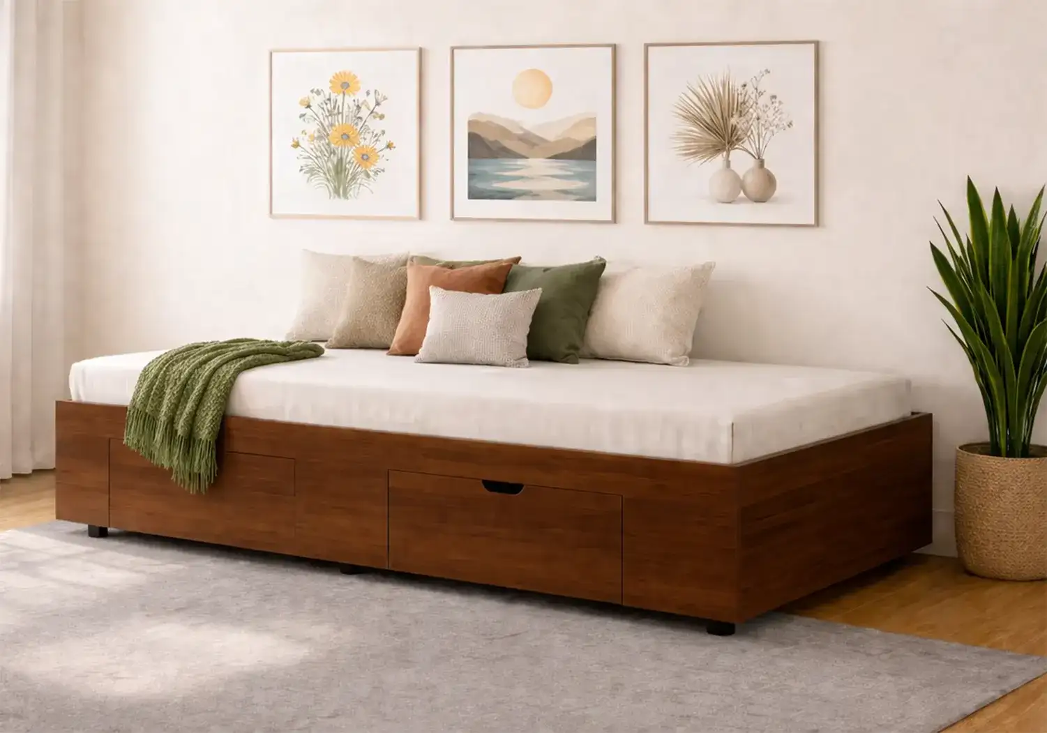 Helix Single Bed and Mattress 6" Combo